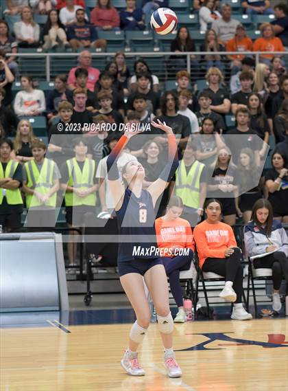 Thumbnail 3 in Seven Lakes vs Tompkins (UIL Volleyball 6A Regional Quarterfinal) photogallery.