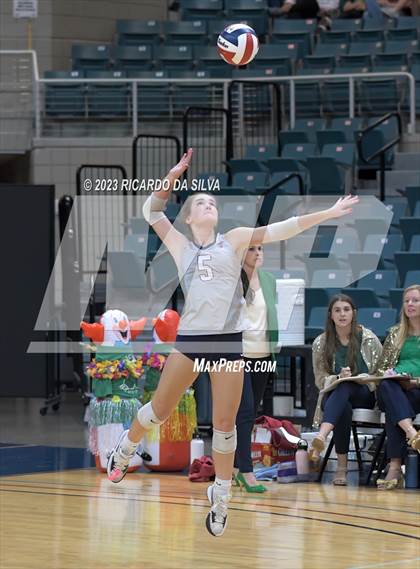 Thumbnail 3 in Seven Lakes vs Tompkins (UIL Volleyball 6A Regional Quarterfinal) photogallery.