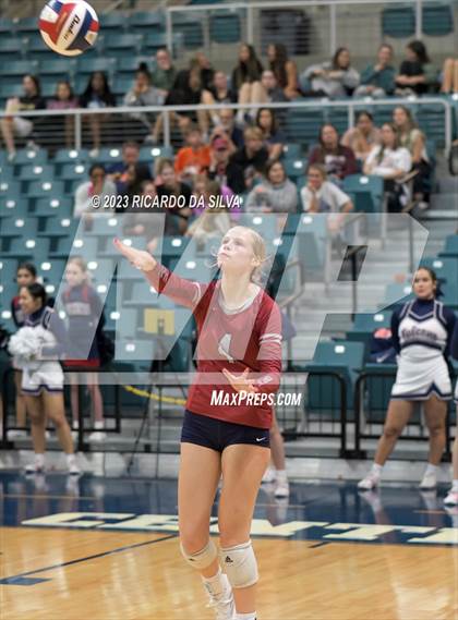 Thumbnail 3 in Seven Lakes vs Tompkins (UIL Volleyball 6A Regional Quarterfinal) photogallery.