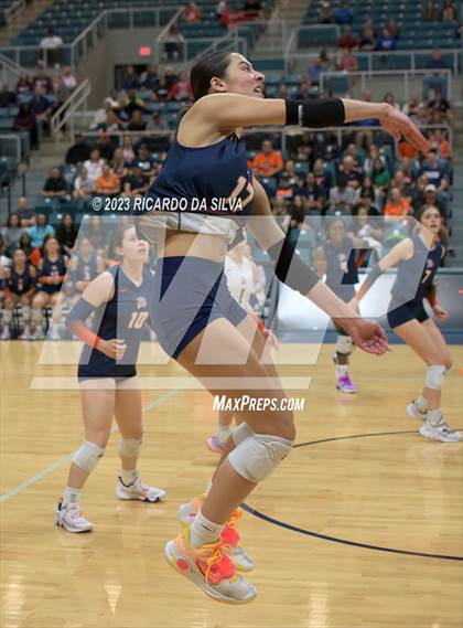Thumbnail 1 in Seven Lakes vs Tompkins (UIL Volleyball 6A Regional Quarterfinal) photogallery.