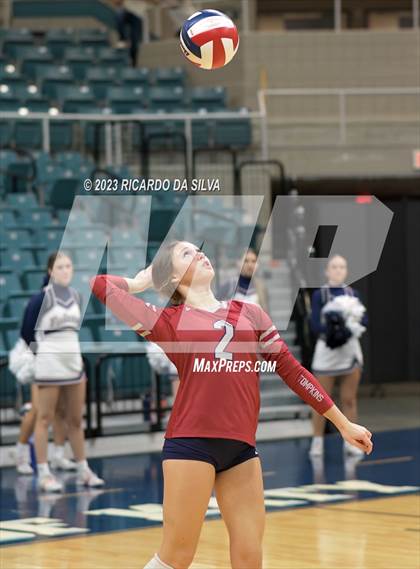 Thumbnail 3 in Seven Lakes vs Tompkins (UIL Volleyball 6A Regional Quarterfinal) photogallery.