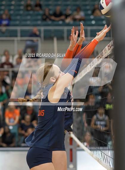 Thumbnail 3 in Seven Lakes vs Tompkins (UIL Volleyball 6A Regional Quarterfinal) photogallery.