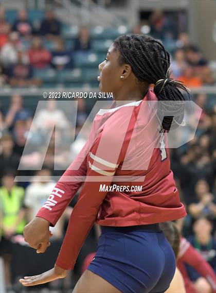 Thumbnail 3 in Seven Lakes vs Tompkins (UIL Volleyball 6A Regional Quarterfinal) photogallery.