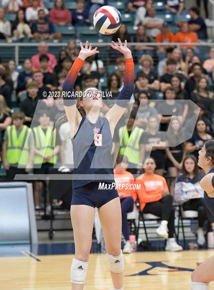 Thumbnail 3 in Seven Lakes vs Tompkins (UIL Volleyball 6A Regional Quarterfinal) photogallery.