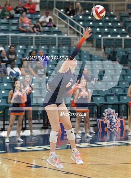 Thumbnail 2 in Seven Lakes vs Tompkins (UIL Volleyball 6A Regional Quarterfinal) photogallery.