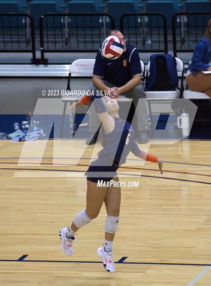 Thumbnail 1 in Seven Lakes vs Tompkins (UIL Volleyball 6A Regional Quarterfinal) photogallery.
