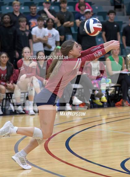 Thumbnail 3 in Seven Lakes vs Tompkins (UIL Volleyball 6A Regional Quarterfinal) photogallery.