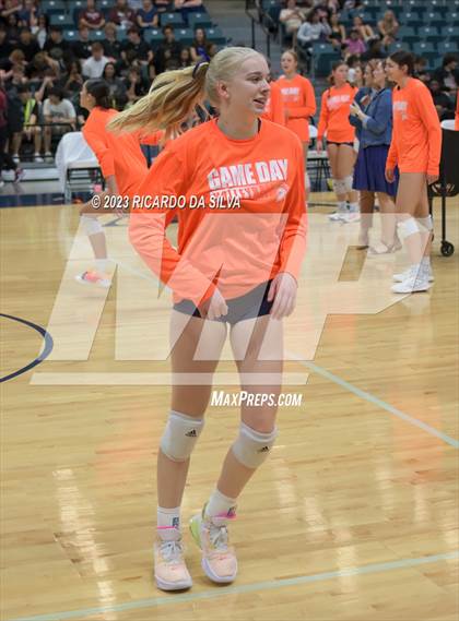 Thumbnail 2 in Seven Lakes vs Tompkins (UIL Volleyball 6A Regional Quarterfinal) photogallery.