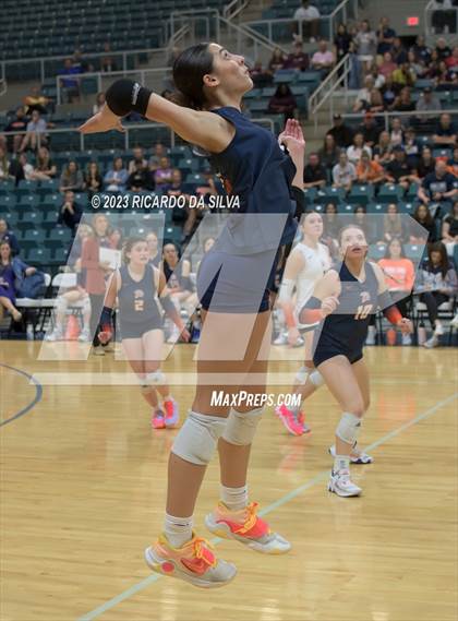 Thumbnail 1 in Seven Lakes vs Tompkins (UIL Volleyball 6A Regional Quarterfinal) photogallery.