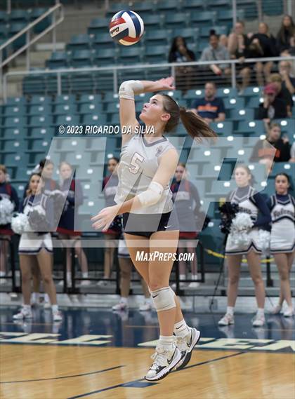 Thumbnail 2 in Seven Lakes vs Tompkins (UIL Volleyball 6A Regional Quarterfinal) photogallery.