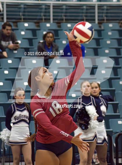 Thumbnail 1 in Seven Lakes vs Tompkins (UIL Volleyball 6A Regional Quarterfinal) photogallery.