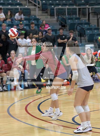 Thumbnail 2 in Seven Lakes vs Tompkins (UIL Volleyball 6A Regional Quarterfinal) photogallery.
