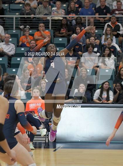 Thumbnail 1 in Seven Lakes vs Tompkins (UIL Volleyball 6A Regional Quarterfinal) photogallery.