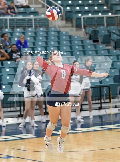 Thumbnail 1 in Seven Lakes vs Tompkins (UIL Volleyball 6A Regional Quarterfinal) photogallery.
