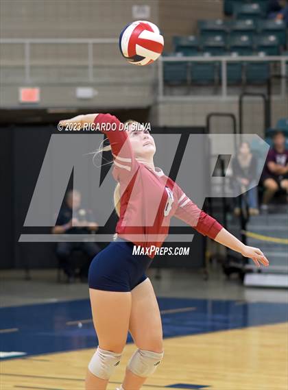 Thumbnail 2 in Seven Lakes vs Tompkins (UIL Volleyball 6A Regional Quarterfinal) photogallery.
