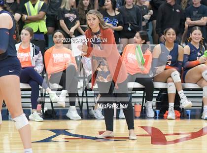 Thumbnail 3 in Seven Lakes vs Tompkins (UIL Volleyball 6A Regional Quarterfinal) photogallery.