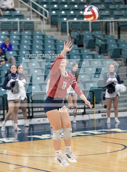Thumbnail 2 in Seven Lakes vs Tompkins (UIL Volleyball 6A Regional Quarterfinal) photogallery.