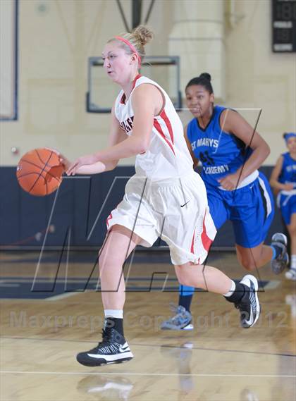 Thumbnail 1 in St. Mary's Academy vs. Clackamas (Nike Interstate Shootout) photogallery.