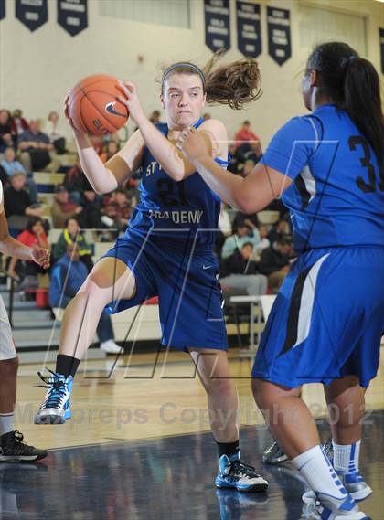 Thumbnail 2 in St. Mary's Academy vs. Clackamas (Nike Interstate Shootout) photogallery.