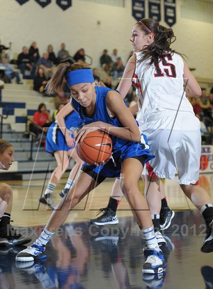 Thumbnail 2 in St. Mary's Academy vs. Clackamas (Nike Interstate Shootout) photogallery.