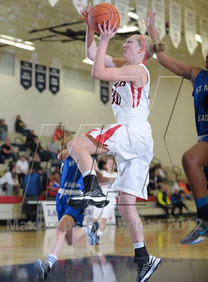 Thumbnail 2 in St. Mary's Academy vs. Clackamas (Nike Interstate Shootout) photogallery.