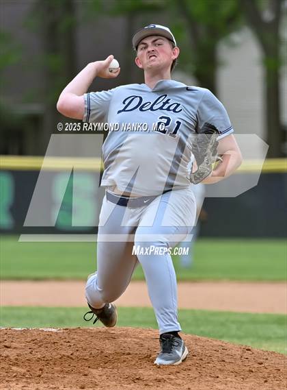 Thumbnail 2 in Delta vs. Cowan (Delaware County Tournament - Semifinal) photogallery.