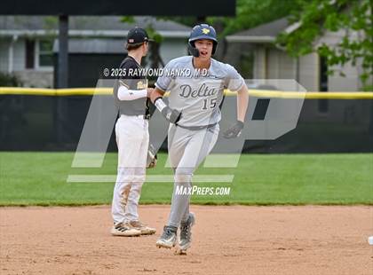 Thumbnail 2 in Delta vs. Cowan (Delaware County Tournament - Semifinal) photogallery.