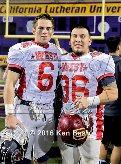 Thumbnail 2 in Ventura County East vs. West All-Star Game photogallery.