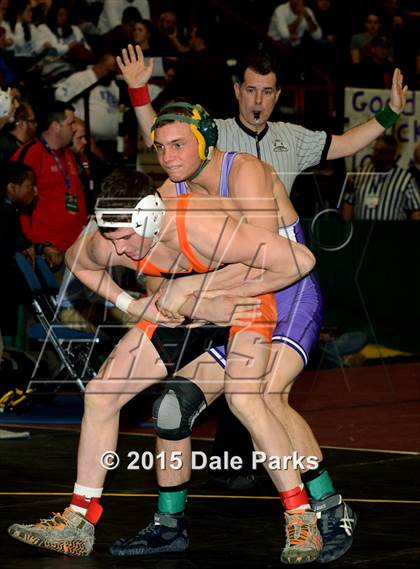 Thumbnail 3 in NYSPHSAA Wrestling Championships (Division 2 Quarterfinals) photogallery.