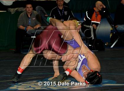 Thumbnail 2 in NYSPHSAA Wrestling Championships (Division 2 Quarterfinals) photogallery.
