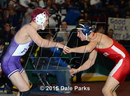 Thumbnail 2 in NYSPHSAA Wrestling Championships (Division 2 Quarterfinals) photogallery.