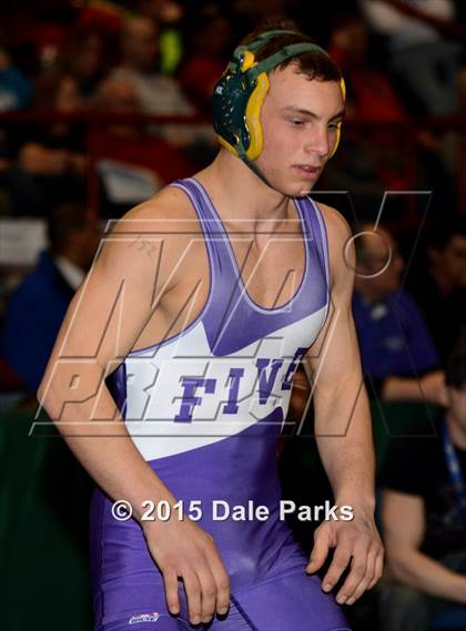 Thumbnail 1 in NYSPHSAA Wrestling Championships (Division 2 Quarterfinals) photogallery.