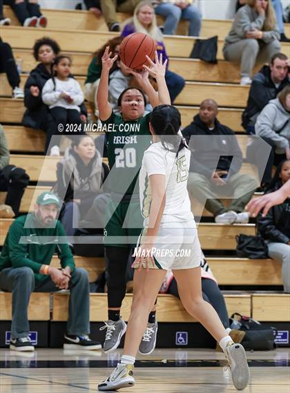 Thumbnail 1 in St. Patrick-St. Vincent vs. Sacred Heart Cathedral Preparatory (O'Dowd MLK Classic) photogallery.