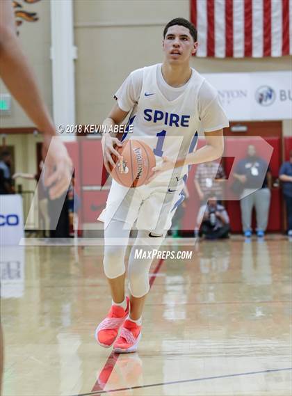 Thumbnail 3 in SPIRE Institute vs Bella Vista Prep (Hoophall West) photogallery.