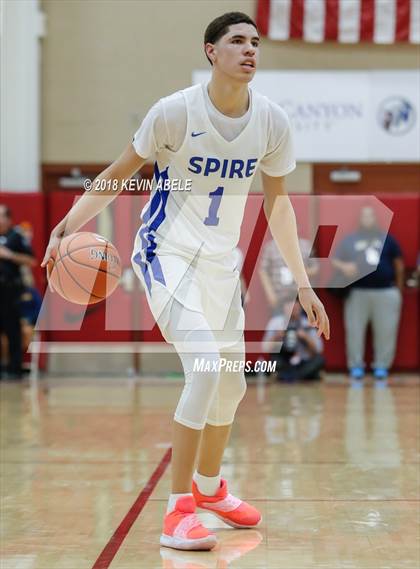 Thumbnail 2 in SPIRE Institute vs Bella Vista Prep (Hoophall West) photogallery.