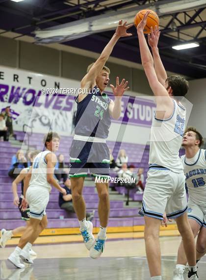 Thumbnail 1 in West Jordan vs. Syracuse (Riverton Holiday Tournament) photogallery.