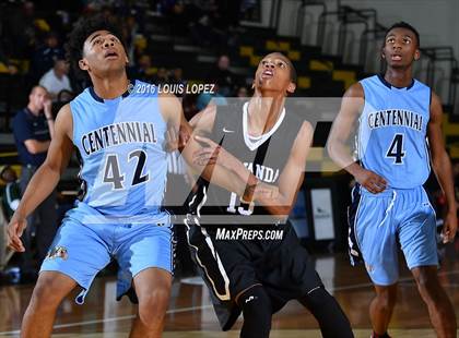 Thumbnail 3 in Etiwanda vs. Centennial (The Classic at Damien) photogallery.