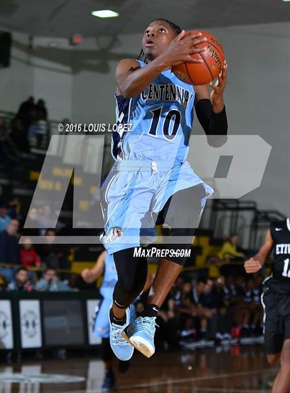 Thumbnail 3 in Etiwanda vs. Centennial (The Classic at Damien) photogallery.
