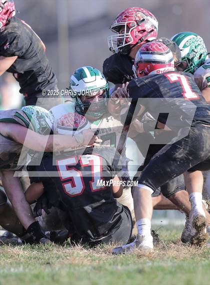 Thumbnail 2 in Brown County vs Calhoun/Brussels (IHSA 1A State Semifinal) photogallery.