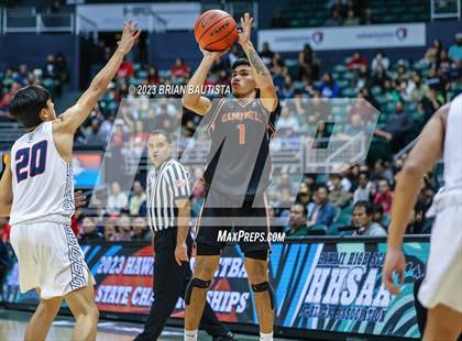 Thumbnail 1 in St. Louis vs Campbell (HHSAA Division 1 State Championship) photogallery.