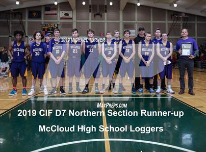 Thumbnail 1 in Butte Valley vs. McCloud (NSCIF D7 Final) photogallery.