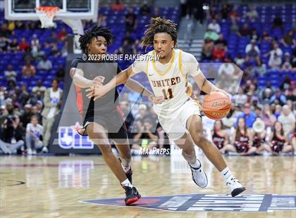Thumbnail 3 in Beaumont United vs. Lake Highlands (UIL 6A Basketball State Final) photogallery.