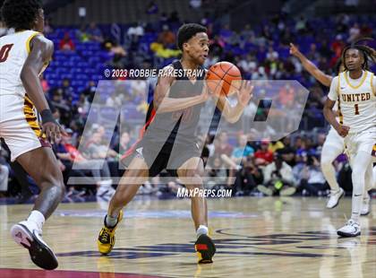 Thumbnail 2 in Beaumont United vs. Lake Highlands (UIL 6A Basketball State Final) photogallery.