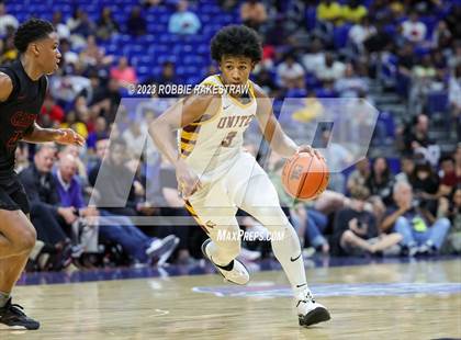 Thumbnail 2 in Beaumont United vs. Lake Highlands (UIL 6A Basketball State Final) photogallery.