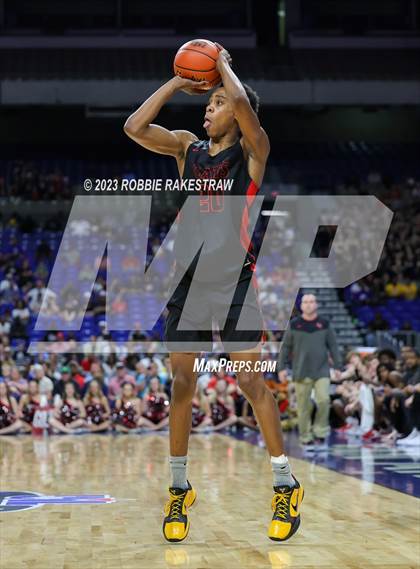 Thumbnail 2 in Beaumont United vs. Lake Highlands (UIL 6A Basketball State Final) photogallery.