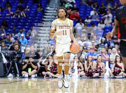 Thumbnail 1 in Beaumont United vs. Lake Highlands (UIL 6A Basketball State Final) photogallery.