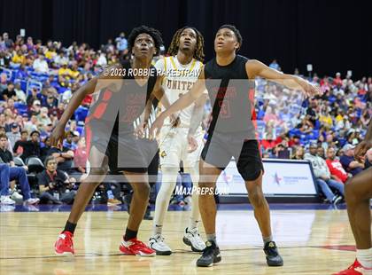 Thumbnail 1 in Beaumont United vs. Lake Highlands (UIL 6A Basketball State Final) photogallery.