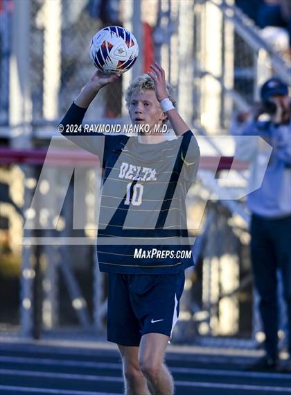 Thumbnail 3 in Yorktown vs. Delta (IHSAA 2A Section 23 First Round)  photogallery.