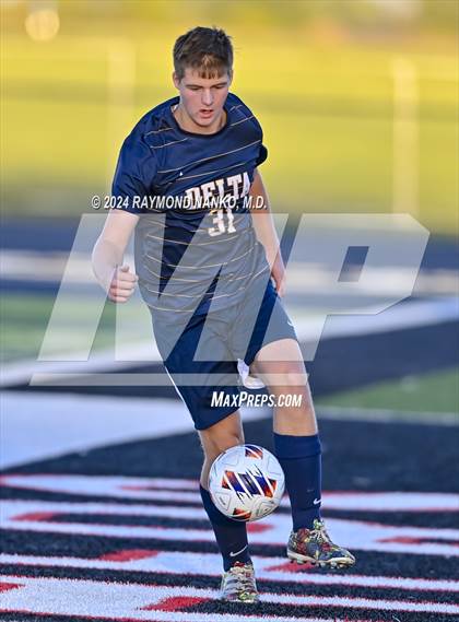 Thumbnail 1 in Yorktown vs. Delta (IHSAA 2A Section 23 First Round)  photogallery.