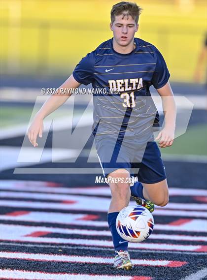 Thumbnail 3 in Yorktown vs. Delta (IHSAA 2A Section 23 First Round)  photogallery.